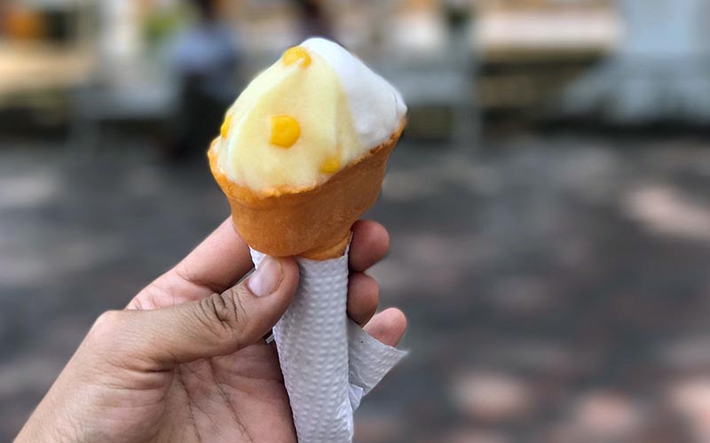 Helados en el parque de Itzimná